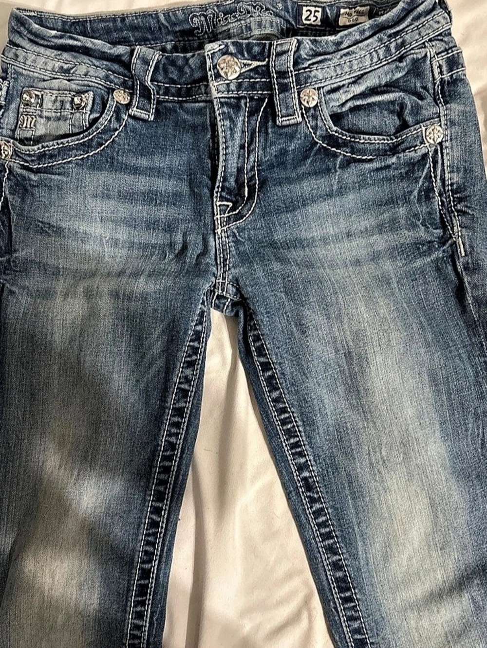 Miss Me Jeans Bootcut Blue Waist 25